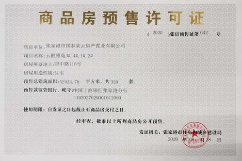 快看 張家港這六個(gè)樓盤(pán)取得商品房預(yù)售許可證